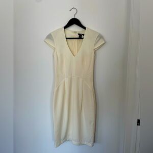 H&M dress. Elegant cream dress perfect for formal occasions